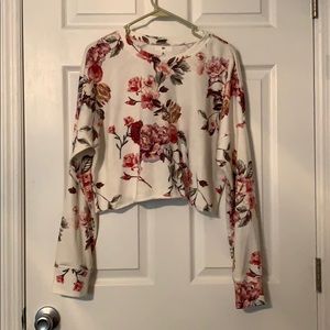Beautiful Floral BP Nordstrom Crop Top
